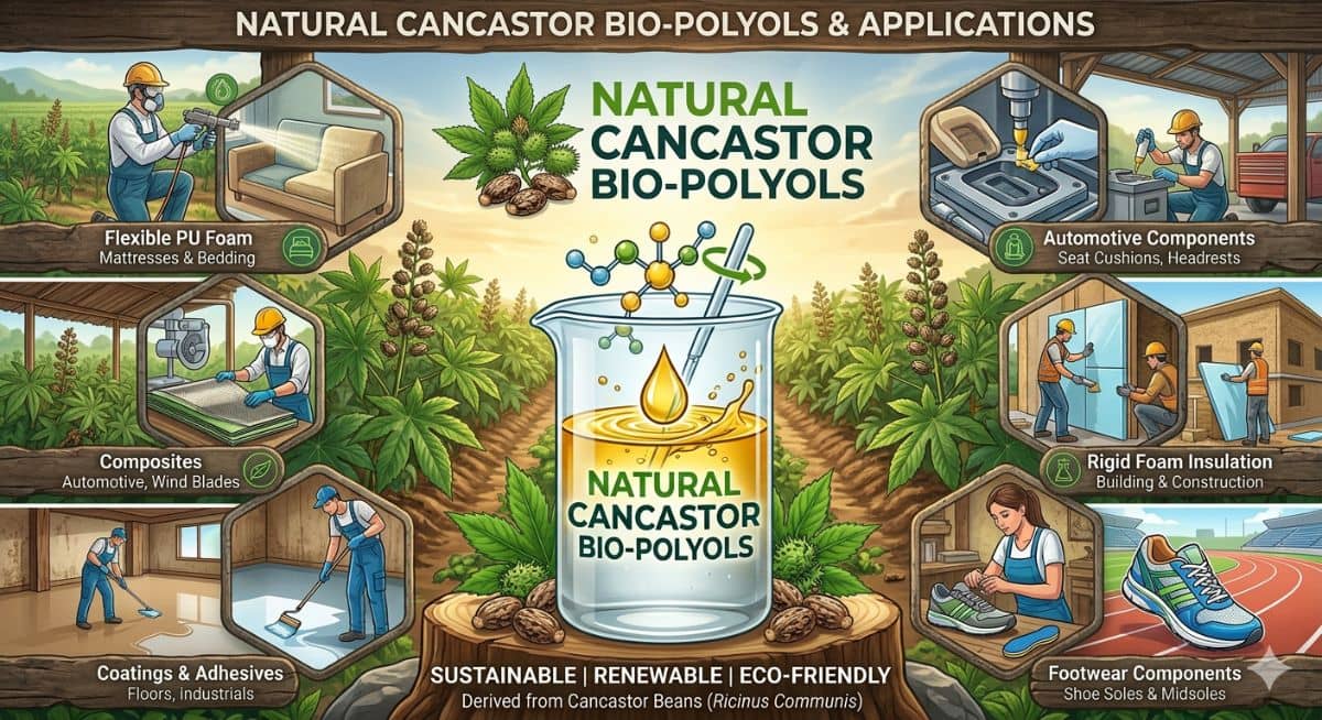 Natural Castor Oil Bio-Polyols