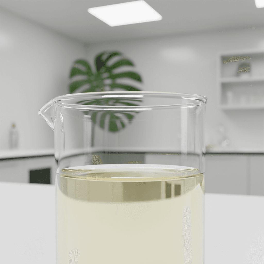 Chemical buyer reviewing supply chain logistics for POE 20 Sorbitan Tri Stearate (Polysorbate 65) in a modern warehouse setting.