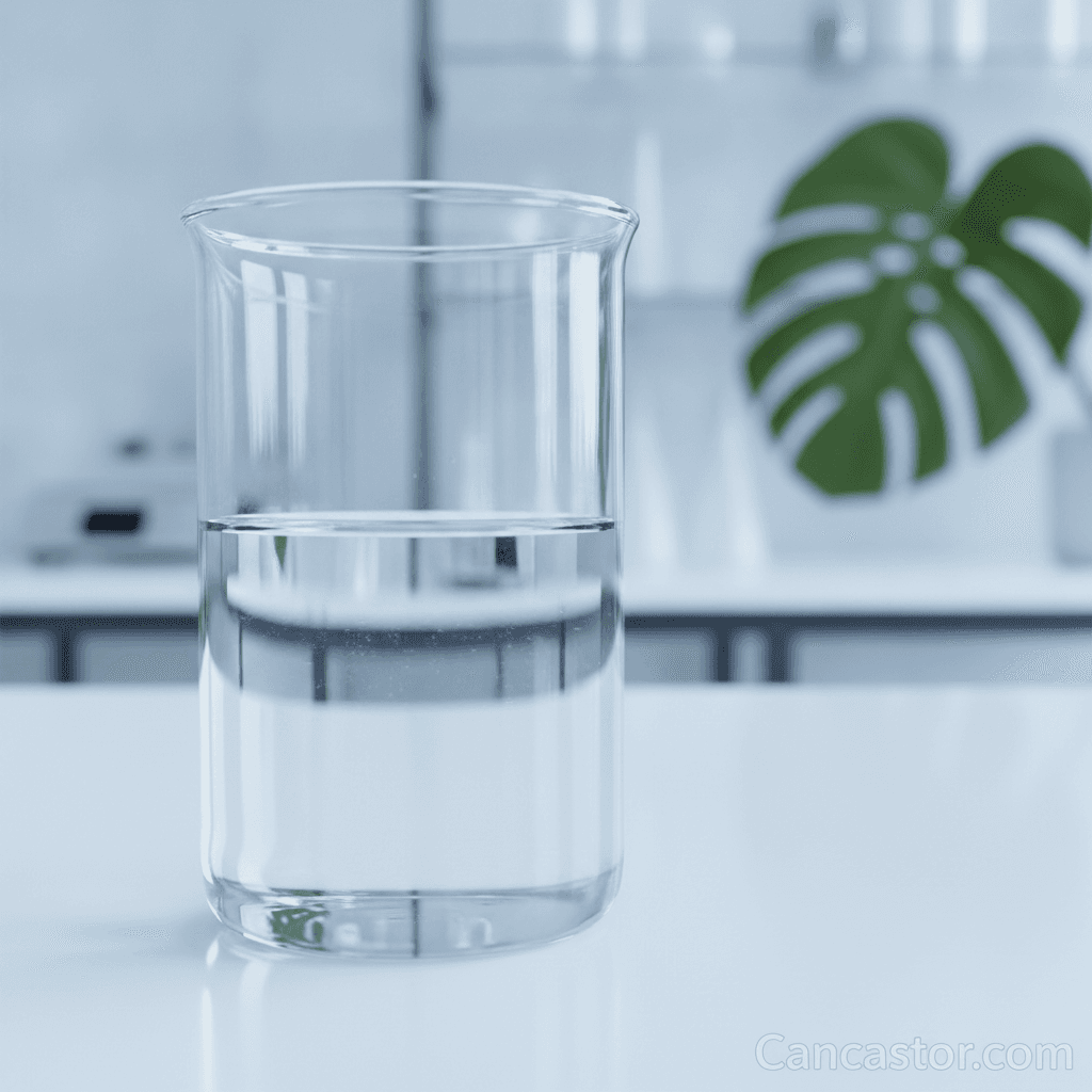 Technical grade Sebacic Acid powder in a laboratory setting with safety data sheets and regulatory documents nearby, symbolizing compliance and safety.