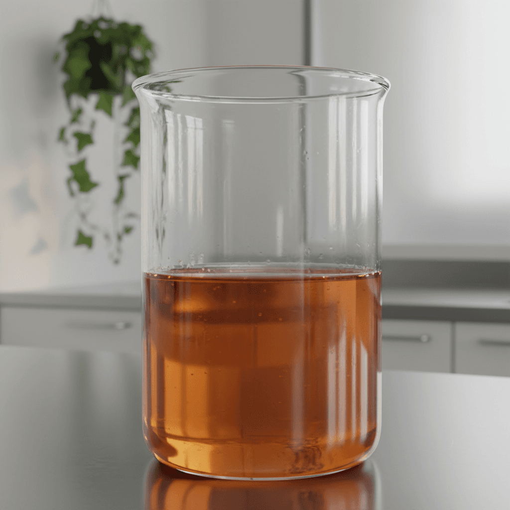 Sorbitan Mono Stearate (SMS) powder with laboratory equipment, symbolizing its role in advanced chemical formulation and R&D.