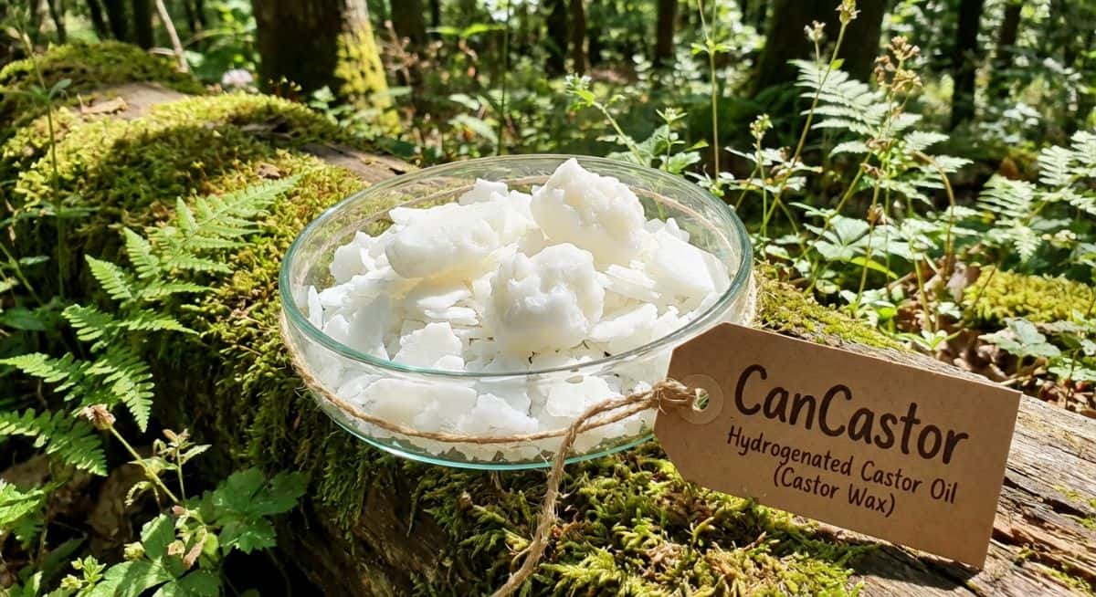 Hydrogenated castor oil acts as a primary thickener, emulsifier, emollient, and structural agent in cosmetics, pharmaceuticals, and industrial applications, providing moisture retention, increased viscosity, and lubricating properties.